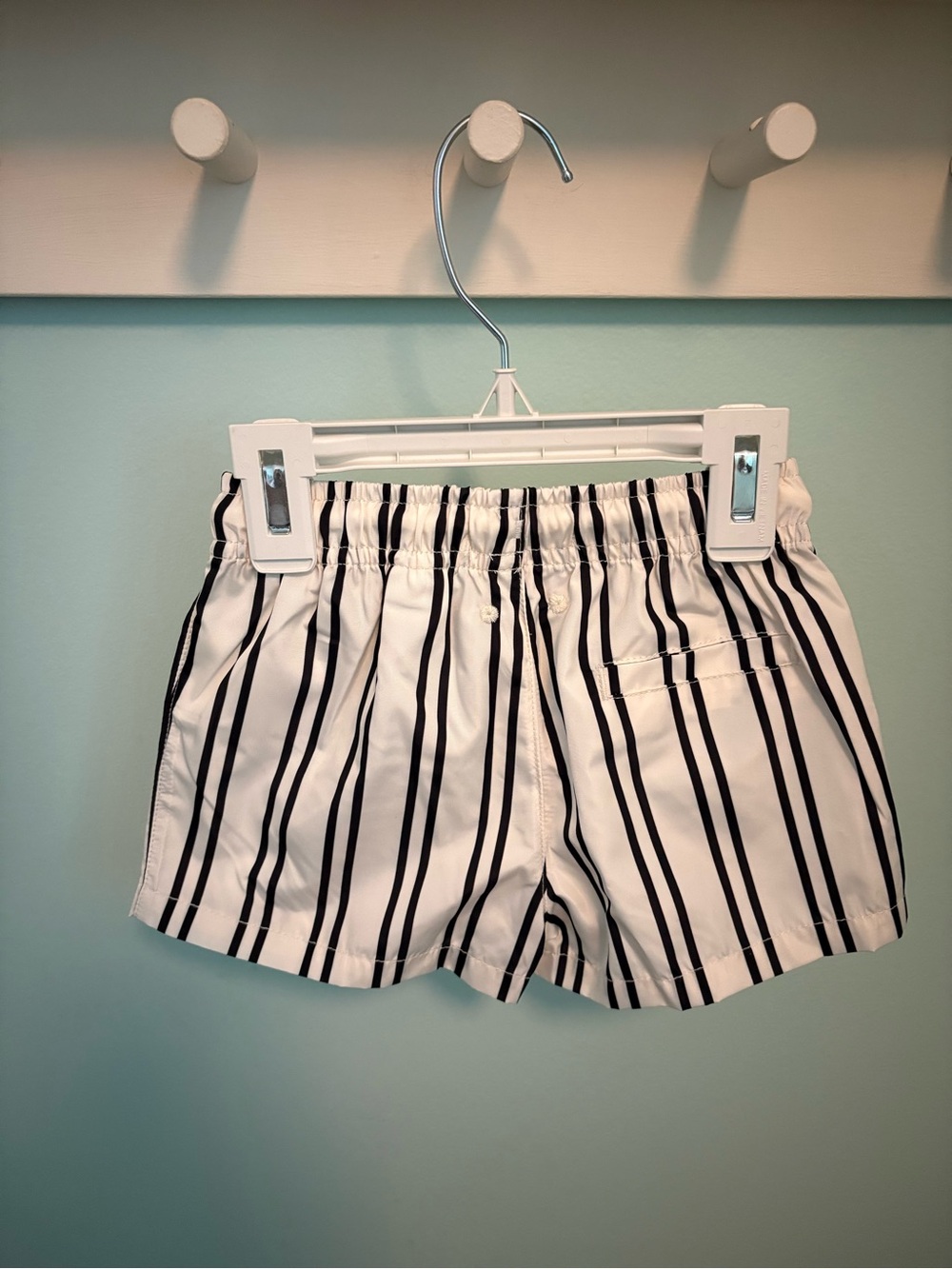 ZARA STRIPED SWIM SHORTS - Picture 9 of 10